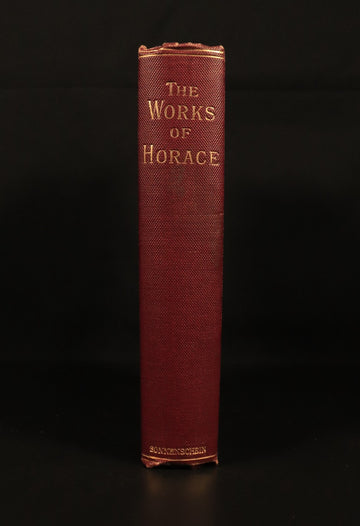 1893 The Works Of Horace Antique Roman Literature Book Poetry Quintus Flaccus - 0