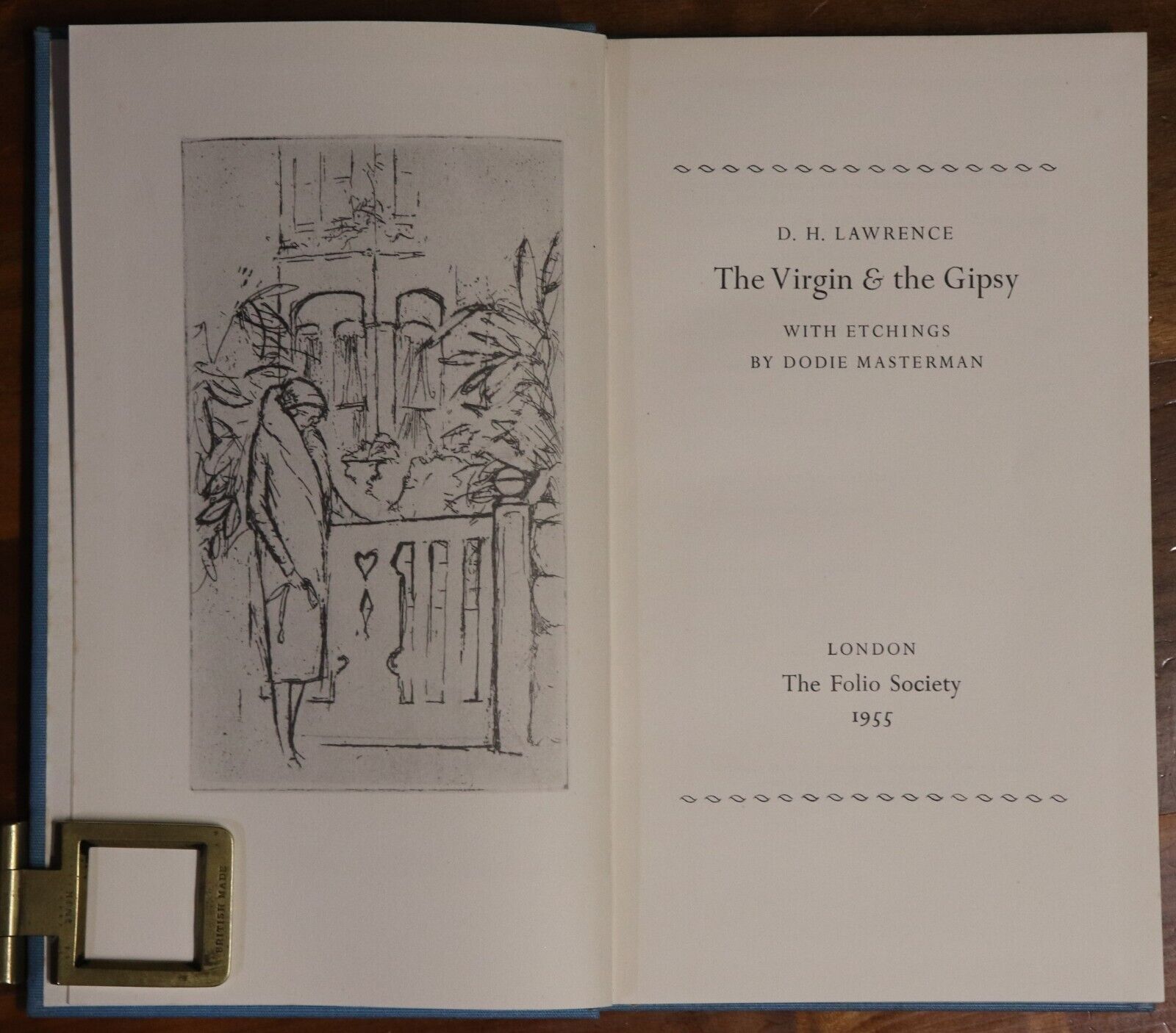 1955 The Virgin & The Gipsy by DH Lawrence Folio Society Literature Fiction Book - 0