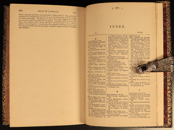 Lectures On The English Language by George P Marsh 1880 Antique Reference Book