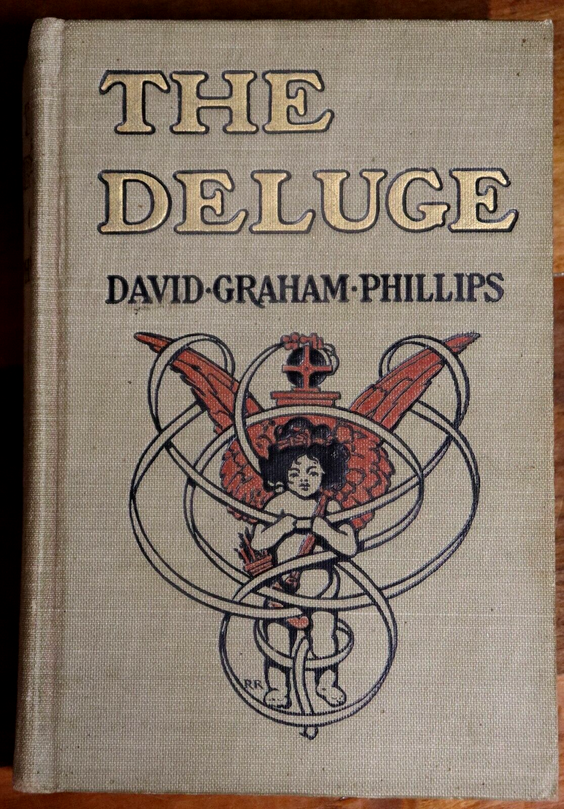 1905 The Deluge by David Graham Phillips Antique American Fiction Book