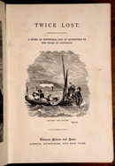 1883 Twice Lost by W.H.G. Kingston Antiquarian Australian History Fiction Book-2
