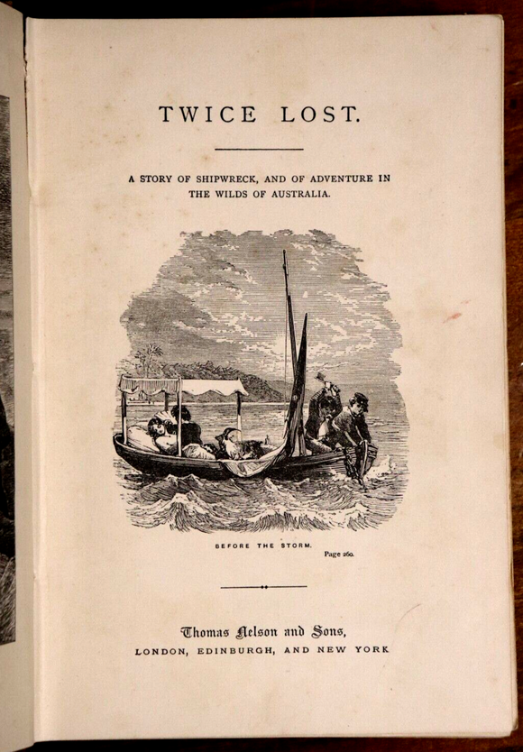 1883 Twice Lost by W.H.G. Kingston Antiquarian Australian History Fiction Book
