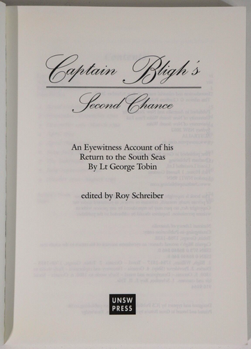 2007 Captain Bligh's Second Chance Australian Exploration History Book - 0