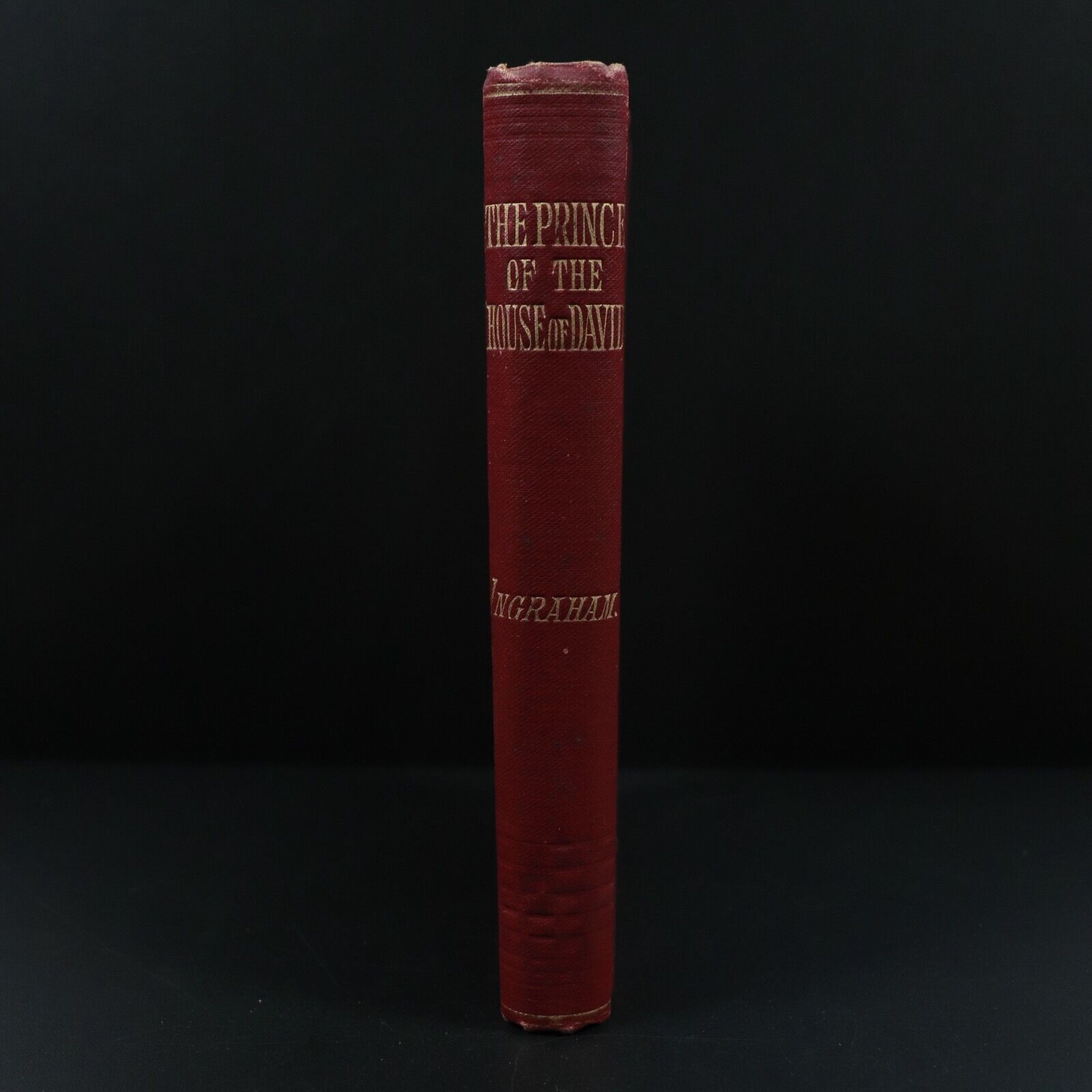 c1894 The Prince Of The House Of David by JH Ingraham Antiquarian Theology Book