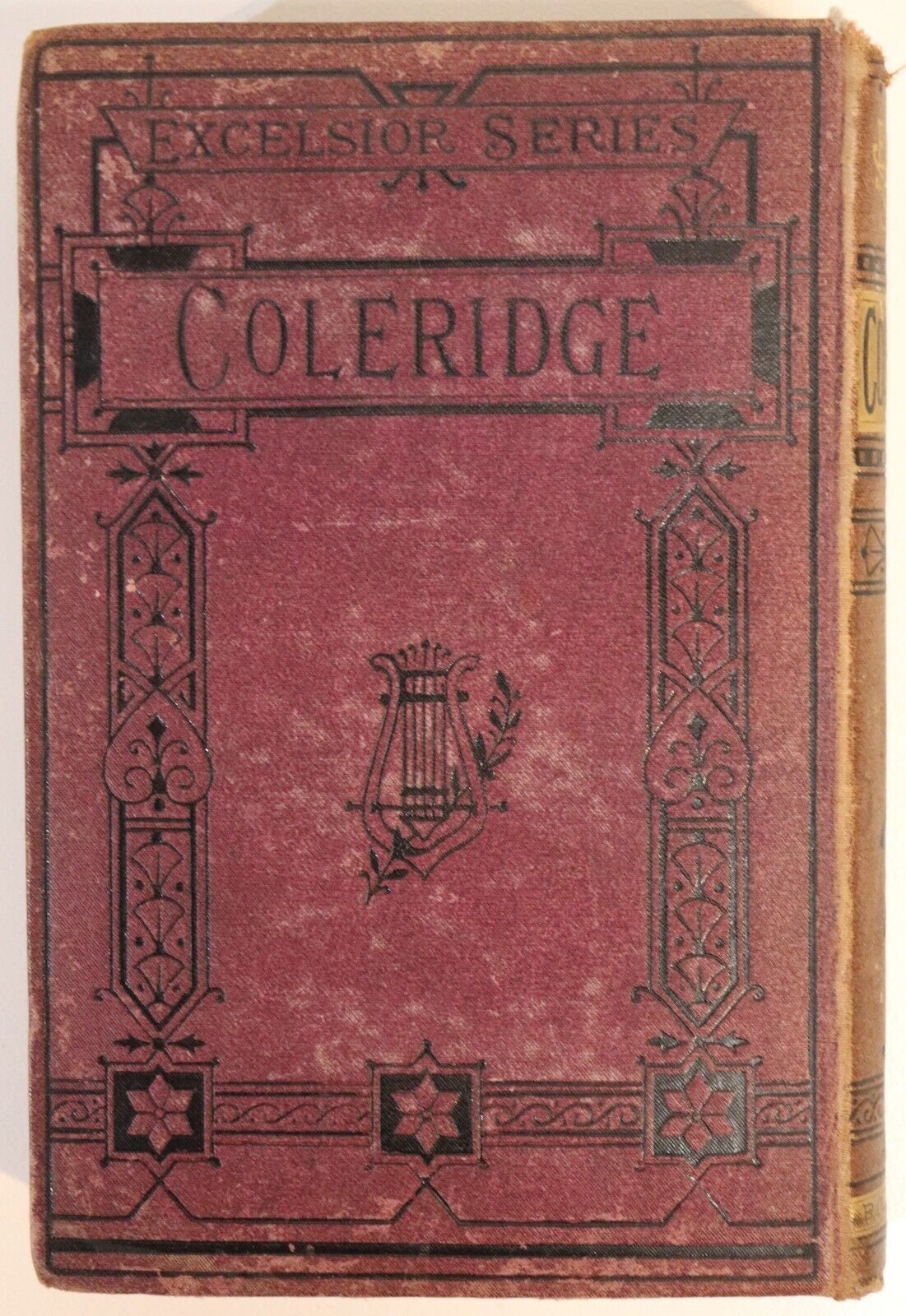 c1885 The Poetical Works Of Samuel Taylor Coleridge Antique Poetry Book Fiction