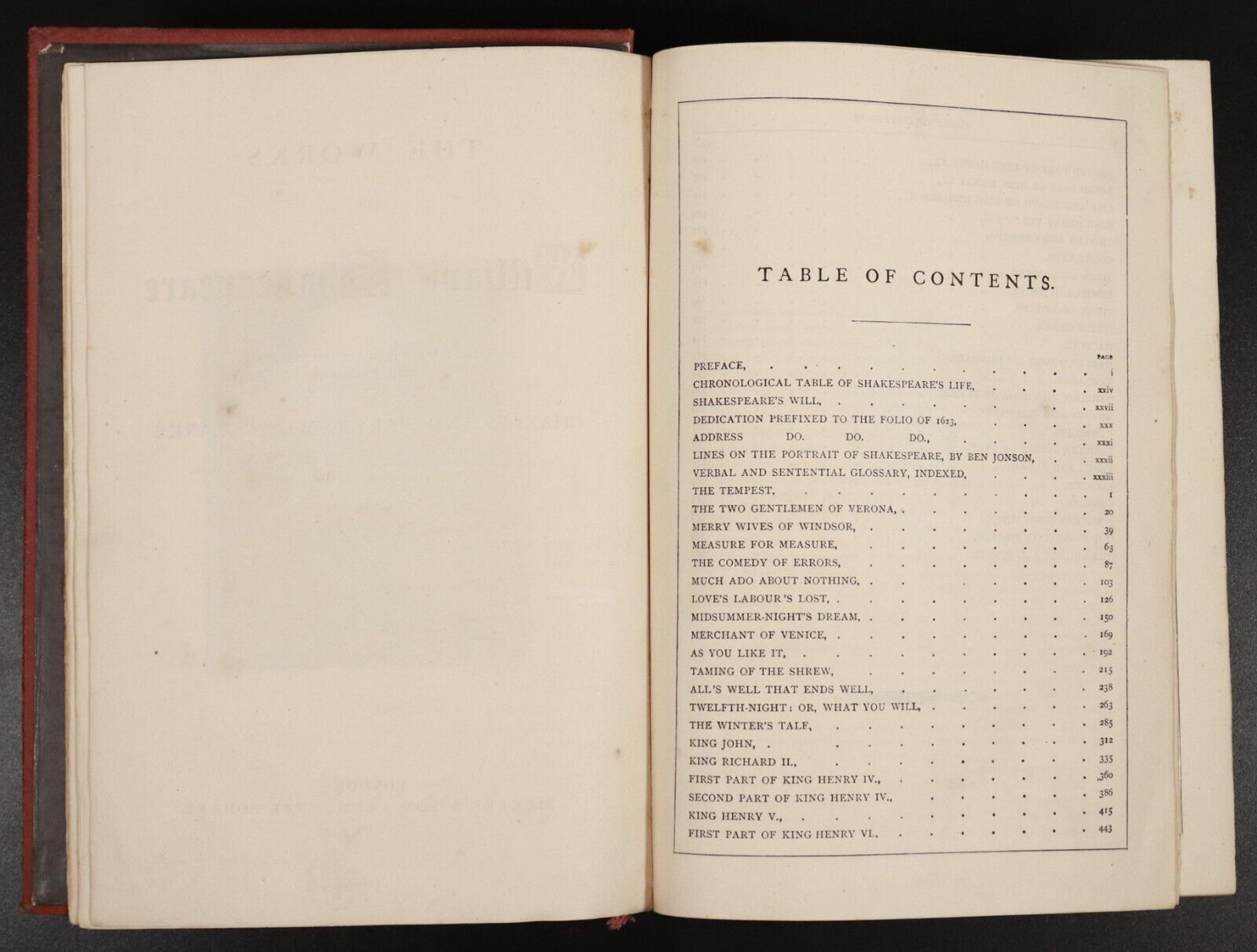 1883 Works Of William Shakespeare C&M Cowden Clarke Antique Literature Book