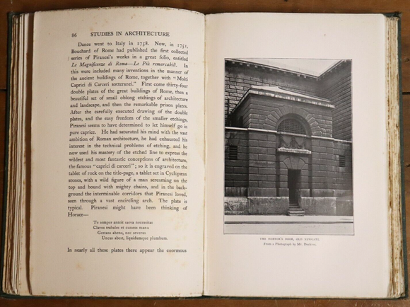 1905 Studies In Architecture by R. Blomfield 1st Ed. Antique Architecture Book