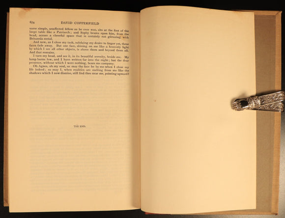 1912 David Copperfield by Charles Dickens Antique Fiction Book Gresham V9