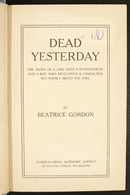 1918 Dead Yesterday by Beatrice Gordon Antique Australian Fiction Book-3