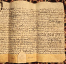 1712 Indenture Conveyance English Legal Document Manuscript Vellum Lease 10th-2