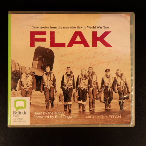 FLAK by Michael Veitch Australian Military History Book Audio CD Bolinda