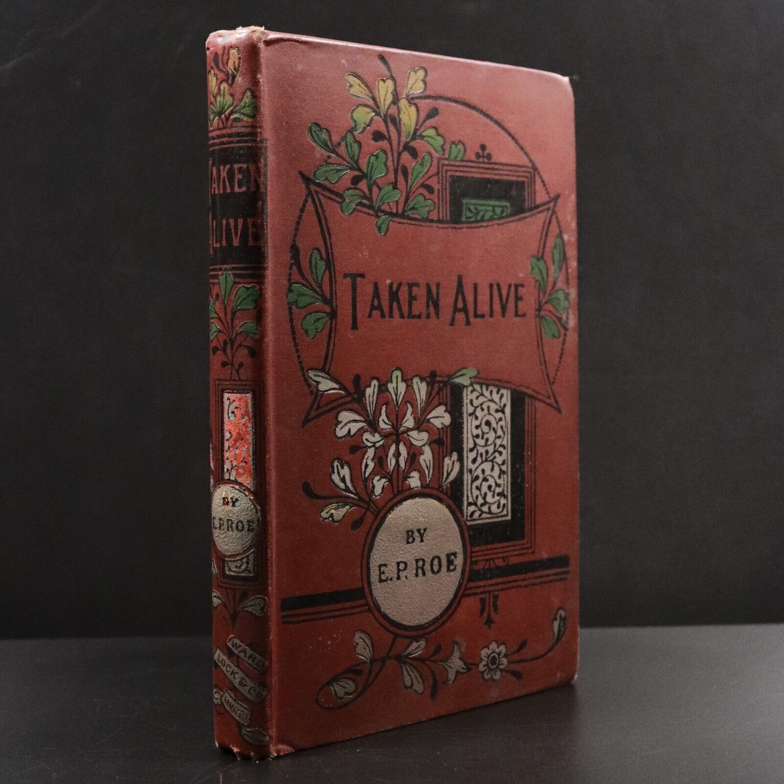 c1910 Taken Alive & Other Stories by E.P. Roe Antique Fiction Book