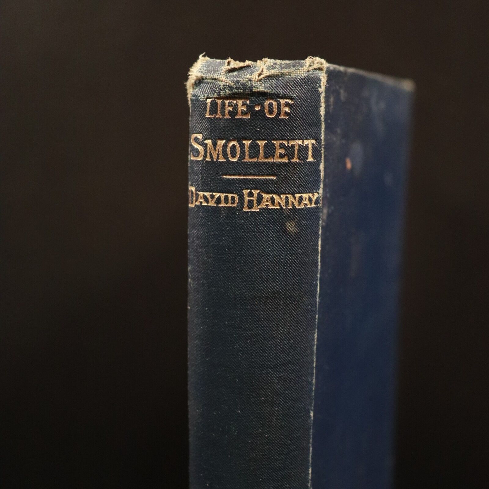 1887 Life Of Tobias George Smollett David Hannay Antique Scottish History Book