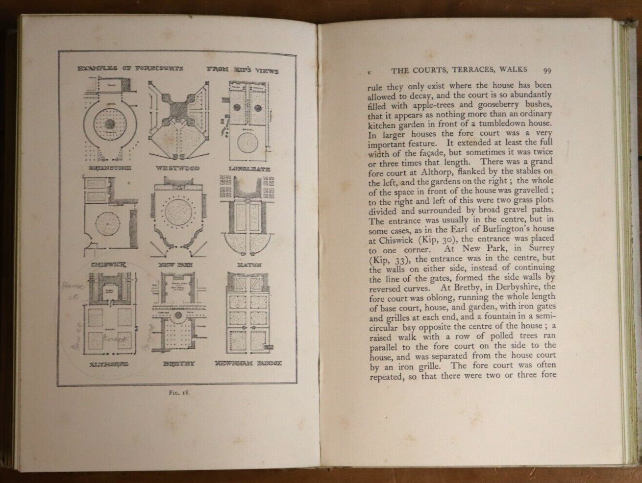 1901 The Formal Garden In England by R. Blomfield Antique Garden Design Book