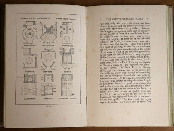 1901 The Formal Garden In England by R. Blomfield Antique Garden Design Book