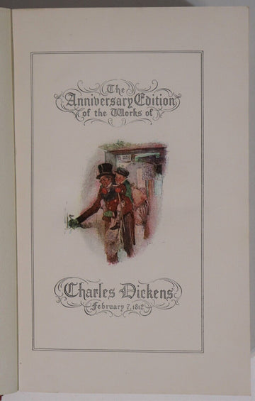 1911 2vol David Copperfield by Charles Dickens Antique British Fiction Book Set - 0