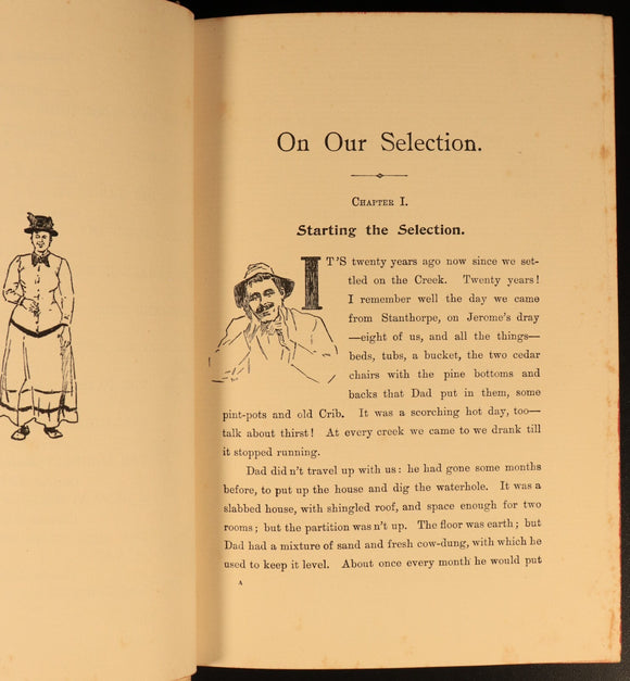 1903 On Our Selection! by Steele Rudd Antique Australian Literature Book