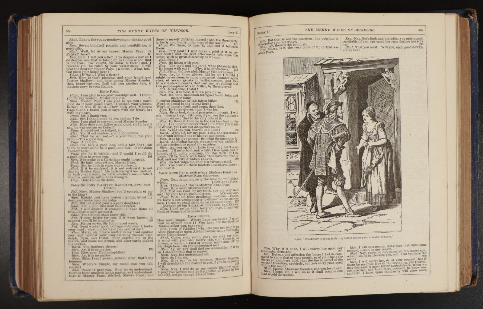 c1885 The Leopold Shakspere Illustrated: Cassell Antiquarian Literature Book