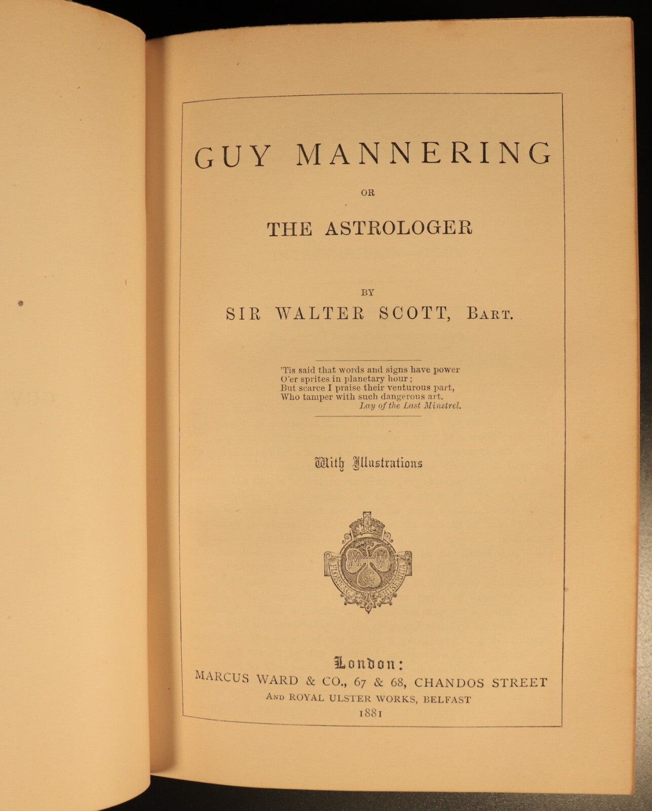 1882 Kenilworth + Guy Mannering by Walter Scott Antique Fiction Books 2vol In 1