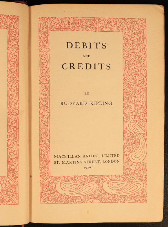 c1909 8vol Rudyard Kipling Library Antique Fiction Book Collection Bulk Lot