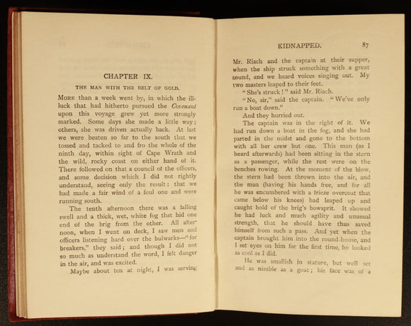 1918 2vol Kidnapped & Catriona by R.L. Stevenson Antique Literature Books