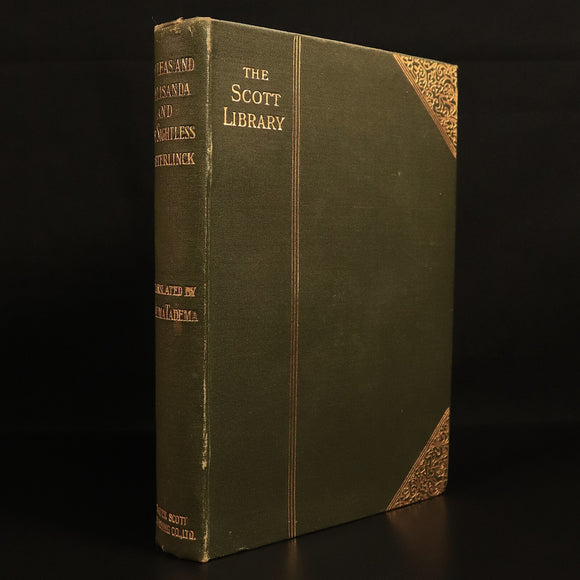 Two Plays by Maurice Maeterlinck c1900 Antique Drama Book Pelleas & Melisanda
