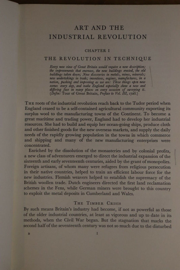 1947 Art And The Industrial Revolution Francis K. Klingender Art & History Book