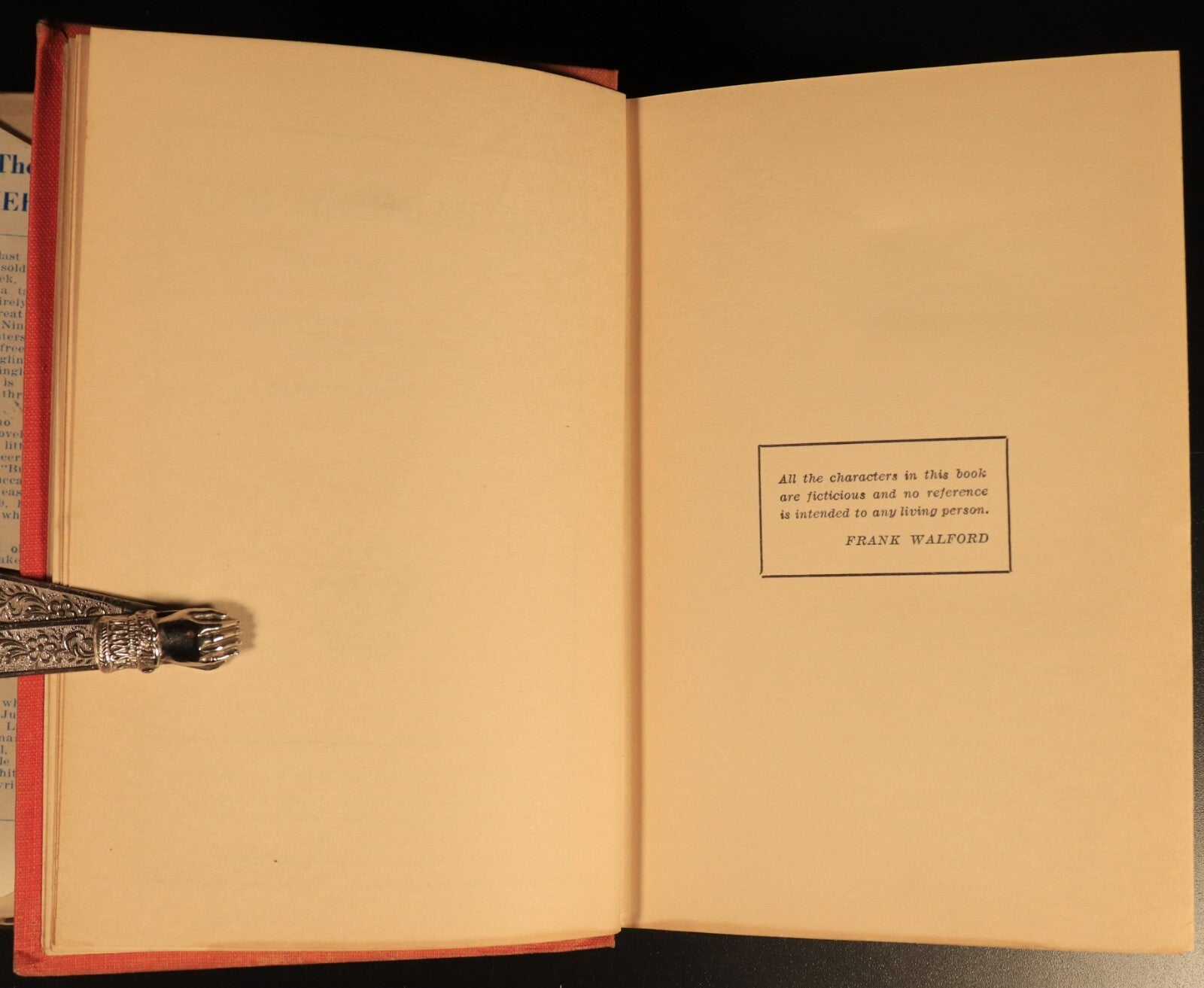 1943 The Barrier Rat by Frank Walford Vintage Australian Fiction Book w/DJ