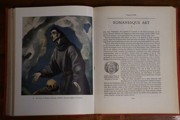 c1965 History Of The Worlds Art by H Leicht Vintage Art History Book