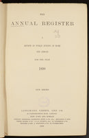 1899 The Annual Register For The Year 1898 Antique British History Book-2