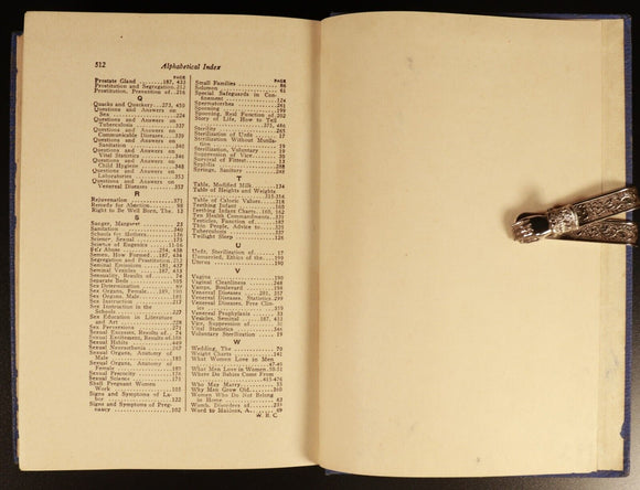 1934 Practical Eugenics by BG Jefferis & JL Nichols Antique Social Science Book