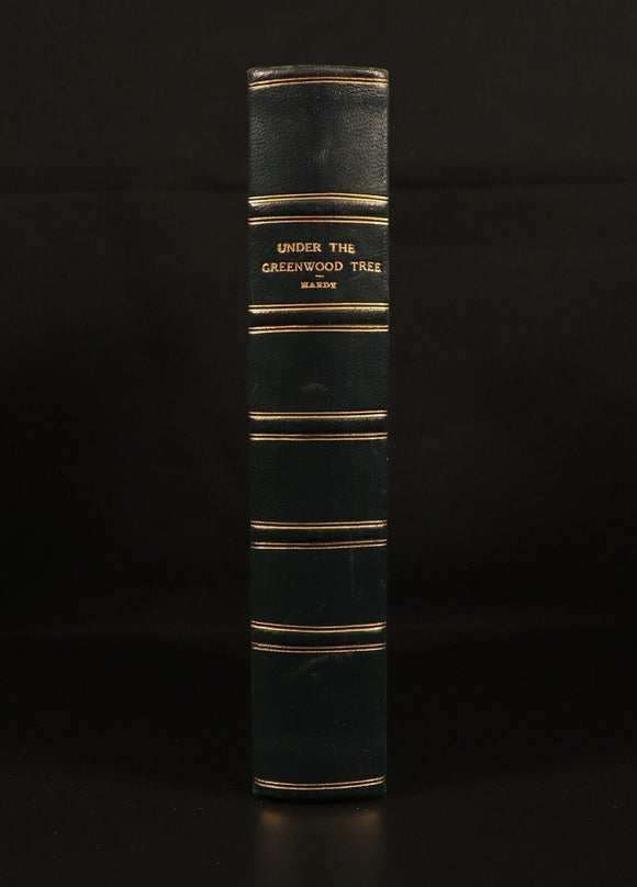 c1930 Under The Greenwood Tree by Thomas Hardy Antique Fiction Book Leather