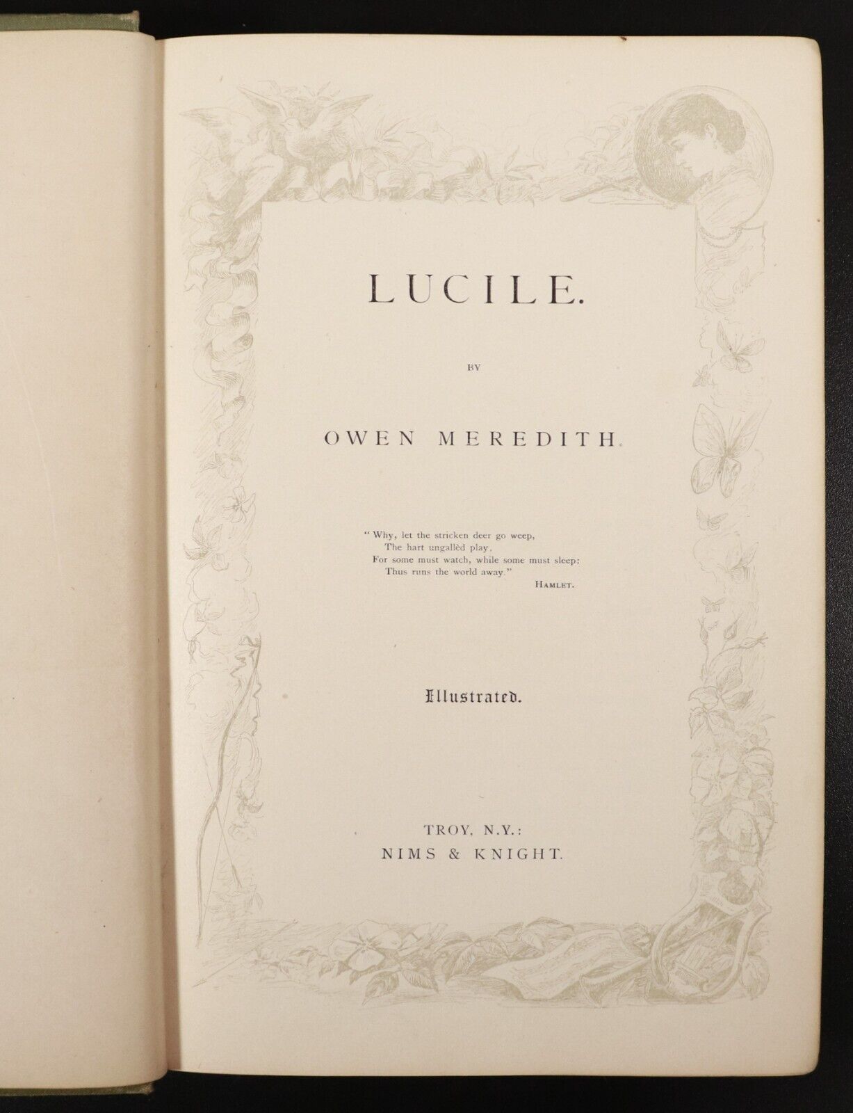 1885 Lucile by Owen Meredith Lord Lytton Antique British Fiction Literature Book