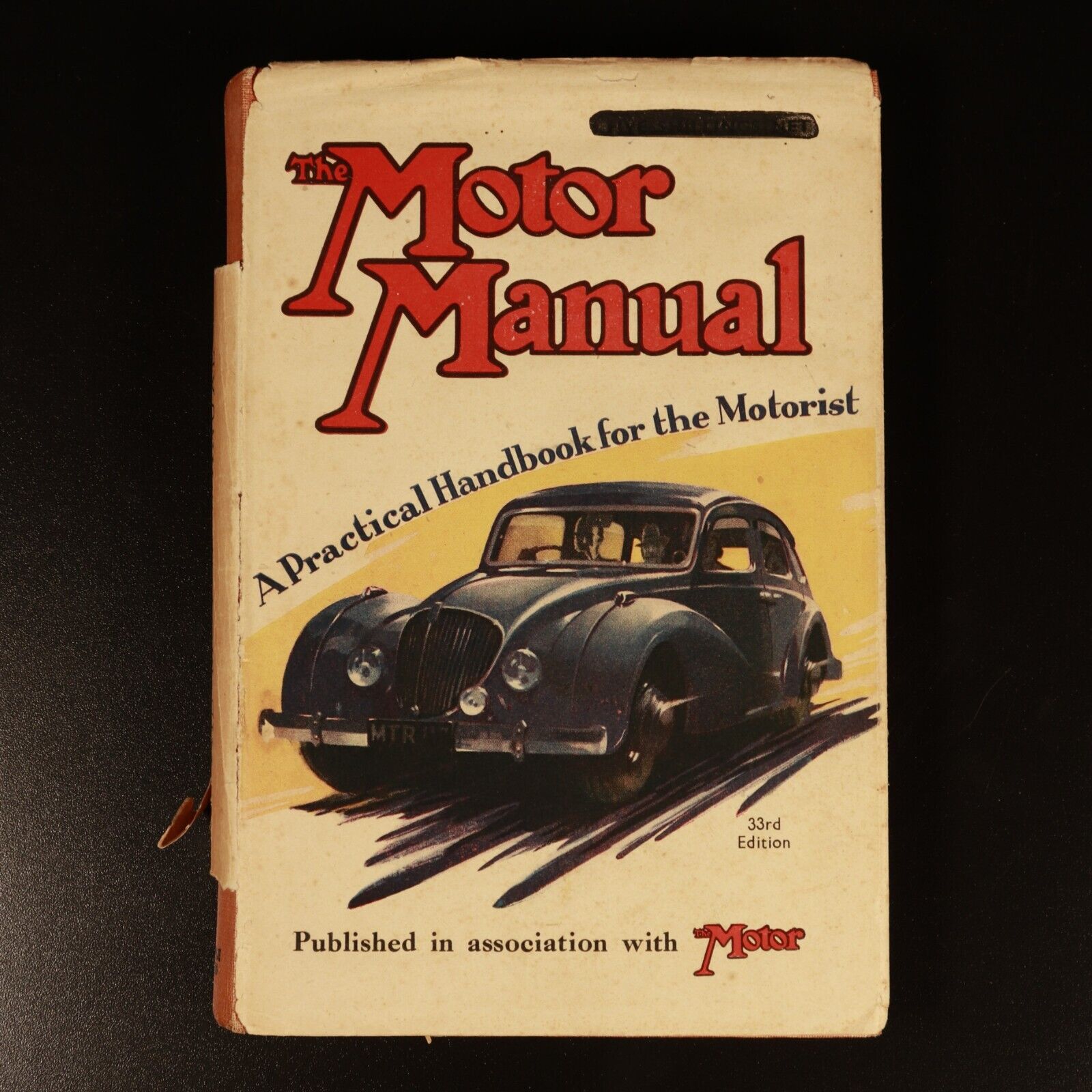 1948 The Motor Manual 33rd Edition Antique Automotive Book Temple Press