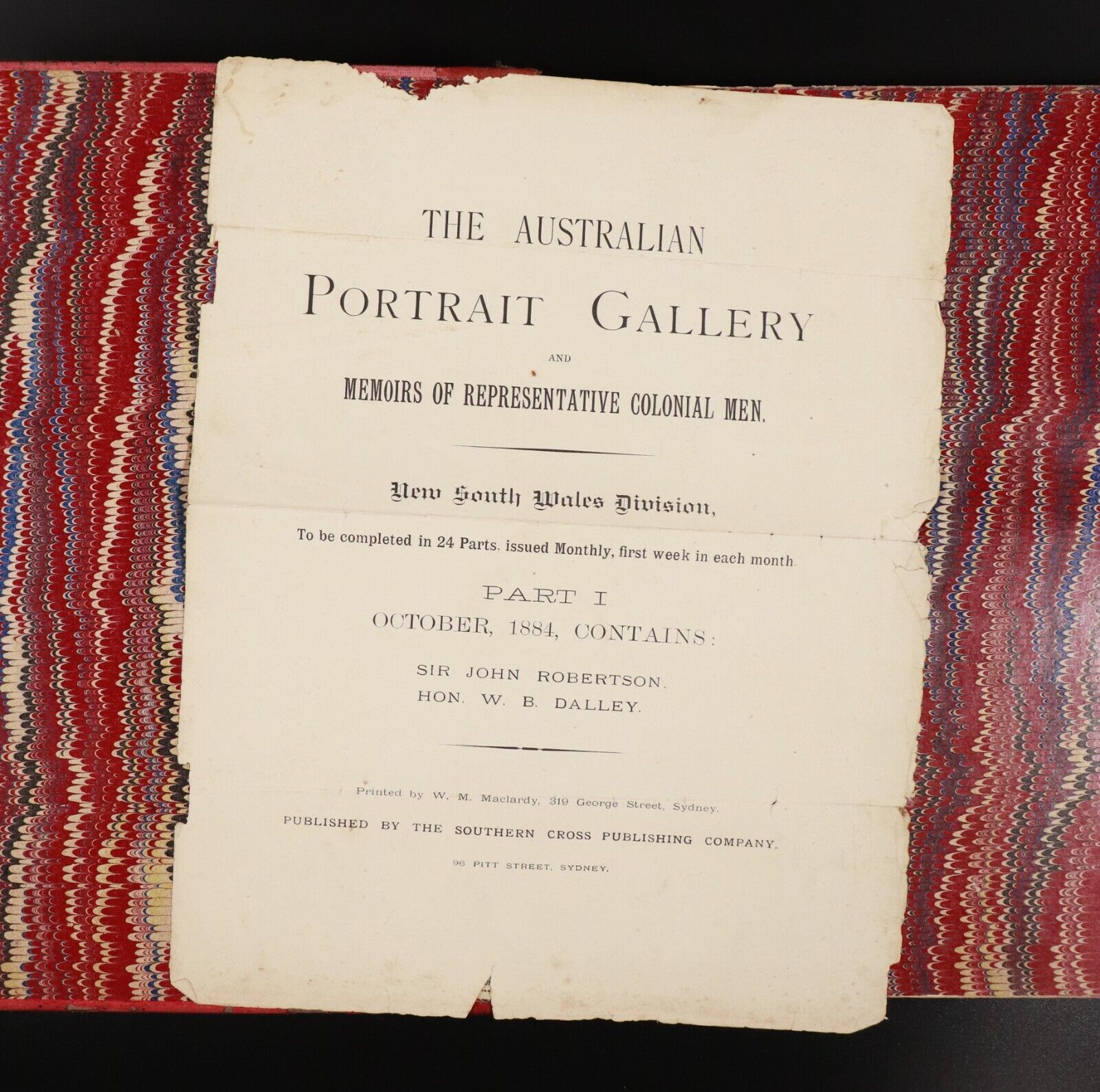 1885 The Australian Portrait Gallery Antiquarian Australian History Book