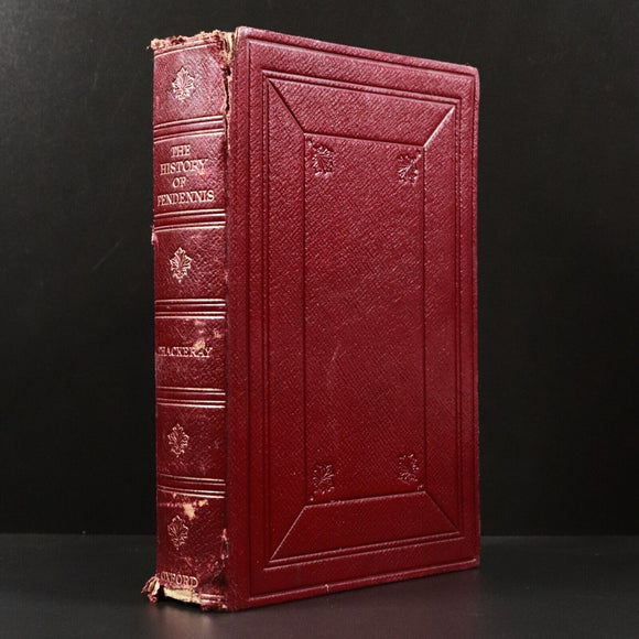 c1920 The History Of Pendennis by W.M. Thackeray Antique Fiction Book