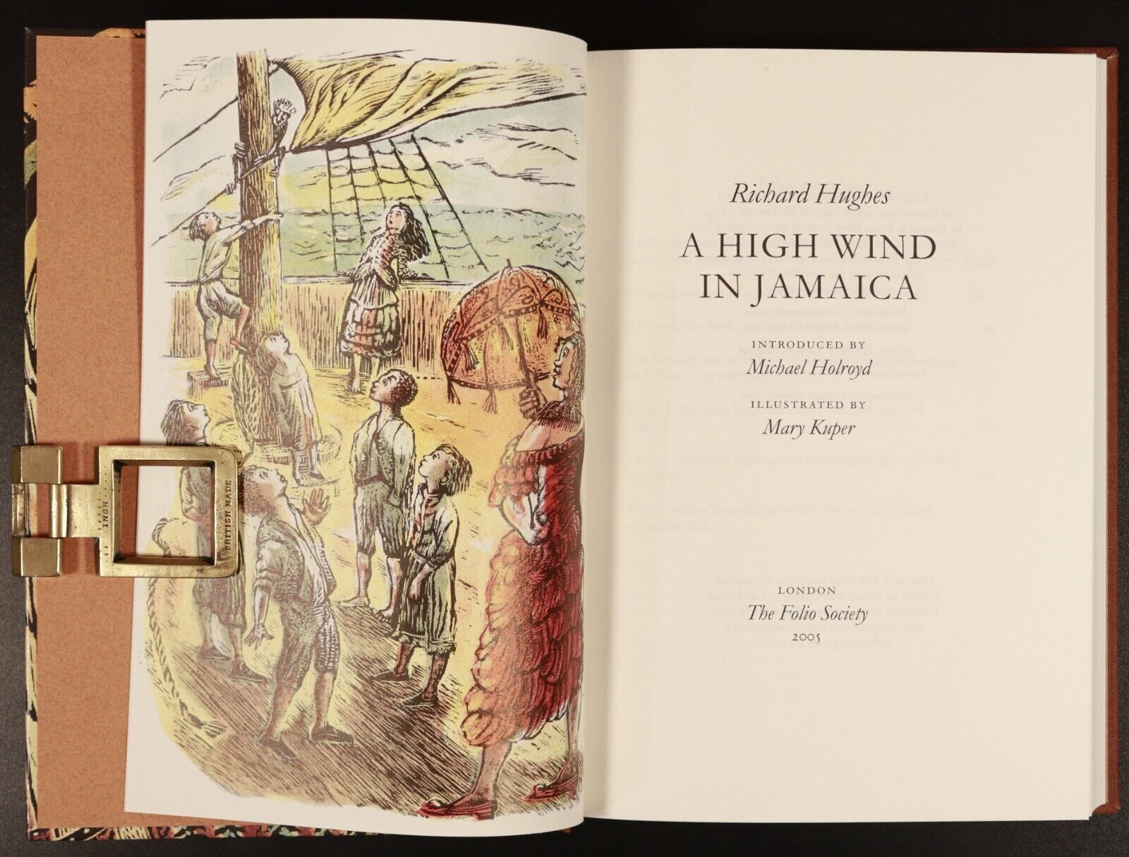 2005 A High Wind In Jamaica by Richard Hughes Folio Society Fiction Book - 0