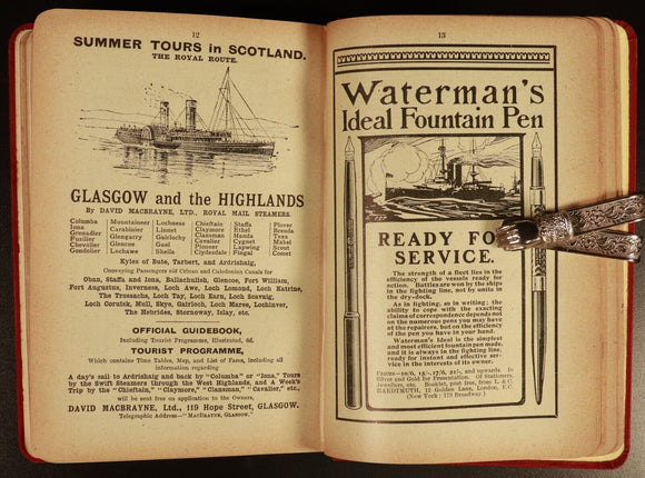 1902 Through Guide Series Ireland Part 1 Antique British Travel Guide w/Maps