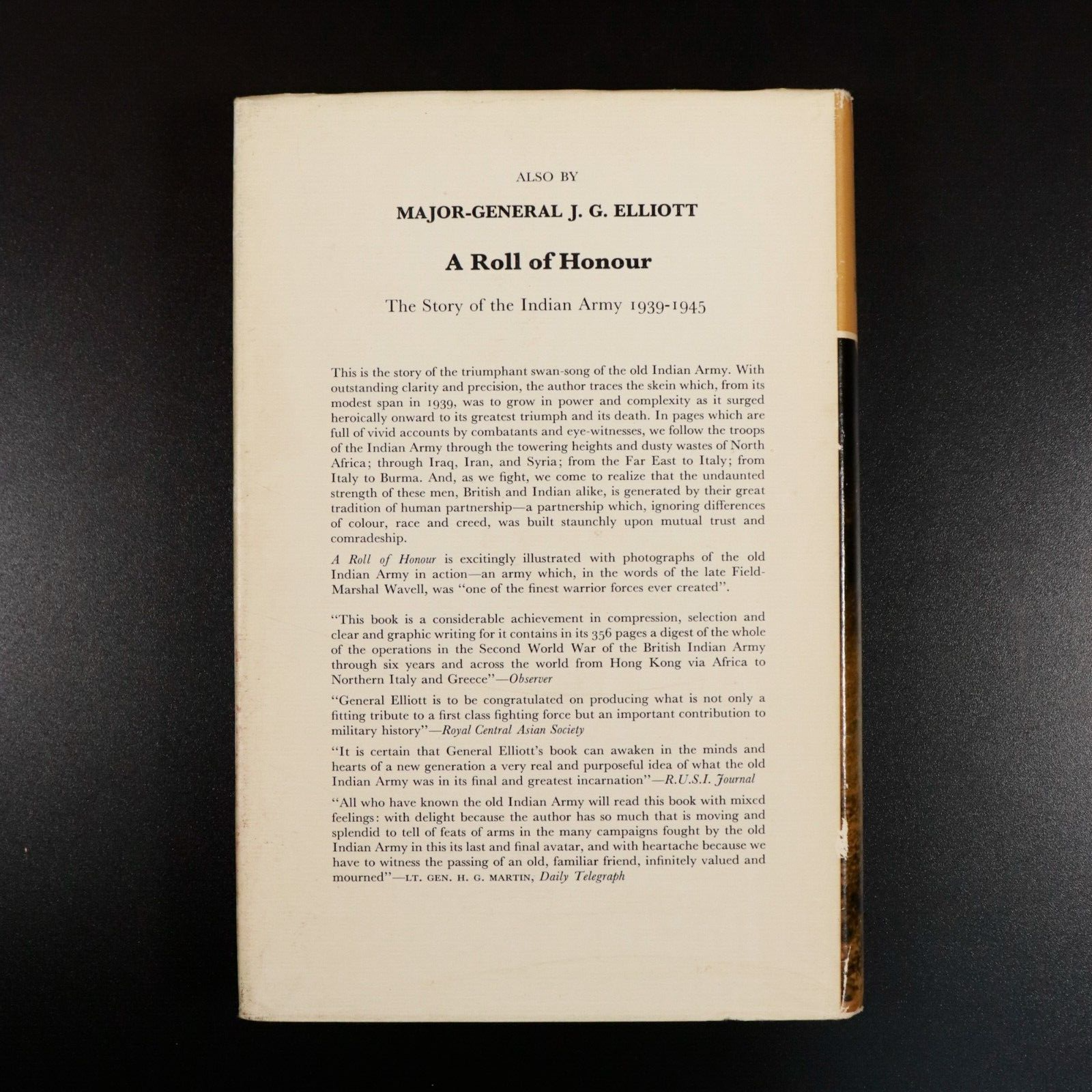 1968 The Frontier: 1839 to 1947 by JG Elliott British India Antique History Book