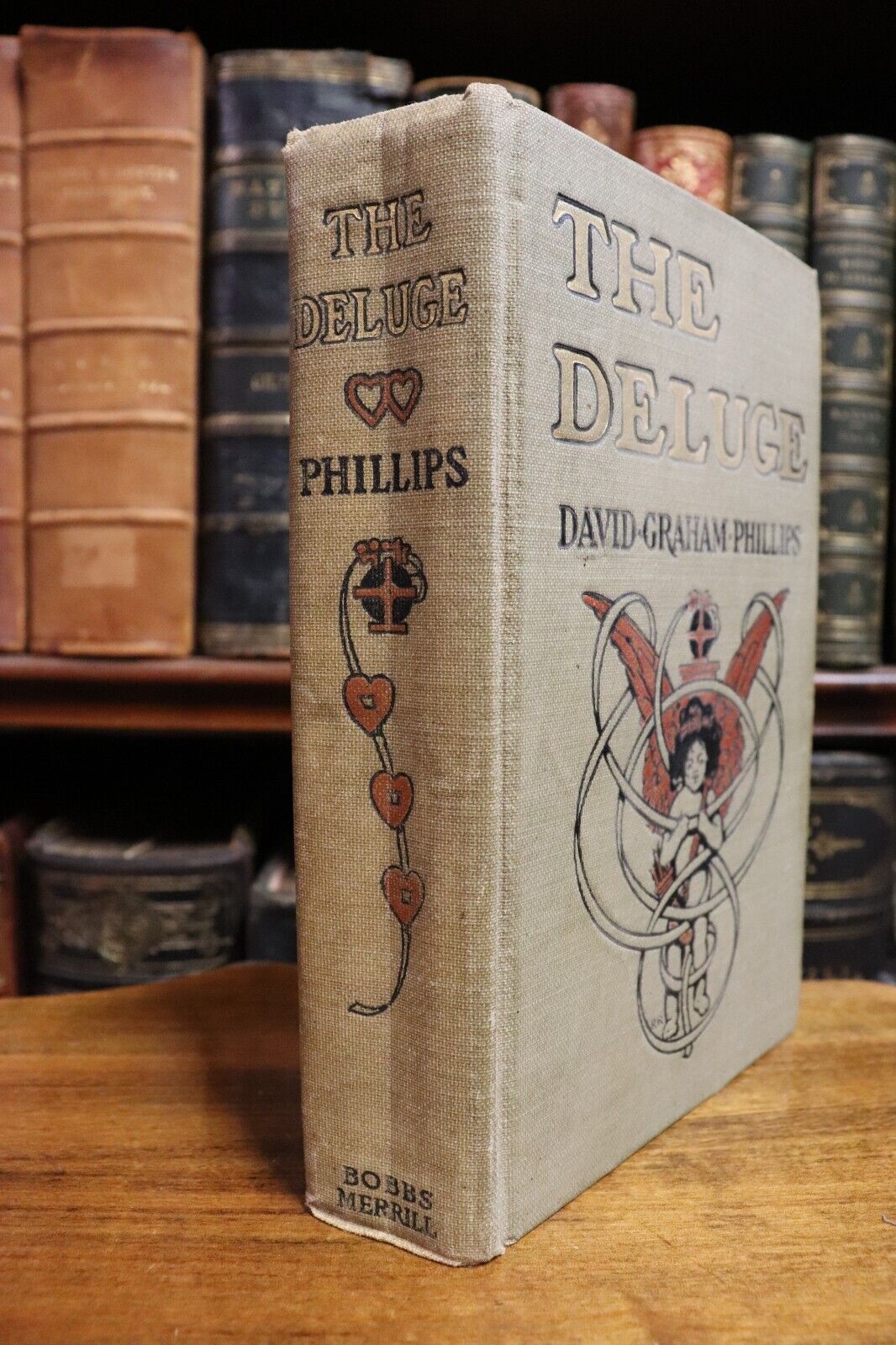 1905 The Deluge by David Graham Phillips Antique American Fiction Book