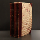 1854 2vol Littell's Living Age Jan - Jun 1854 Antiquarian History Books Plates-1