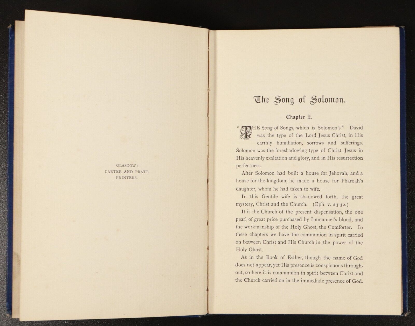 c1915 The Song Of Solomon by Thomas Newberry Antique Christian Theology Book