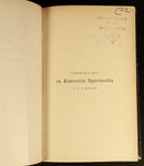 1892 Commentarii In Exercitia Spiritualia Latin Theology Book Leather Vol. 3-5