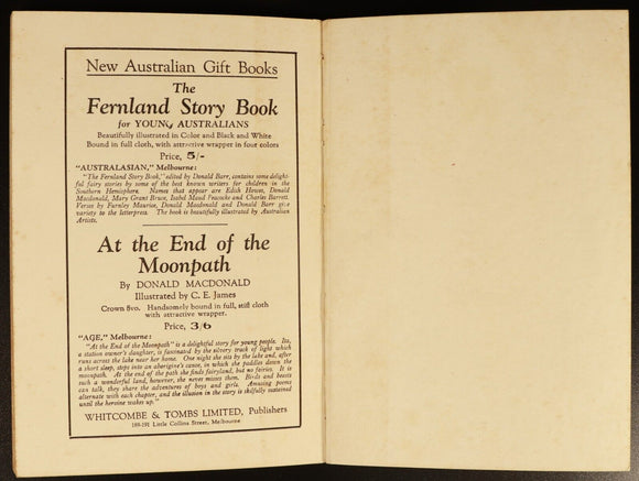 c1928 Myths & Legends of Australian Aborigines Illustrated History Book 1st Ed