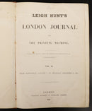 1835 Leigh Hunt's London Journal & The Printing Machine Antiquarian British Book-2