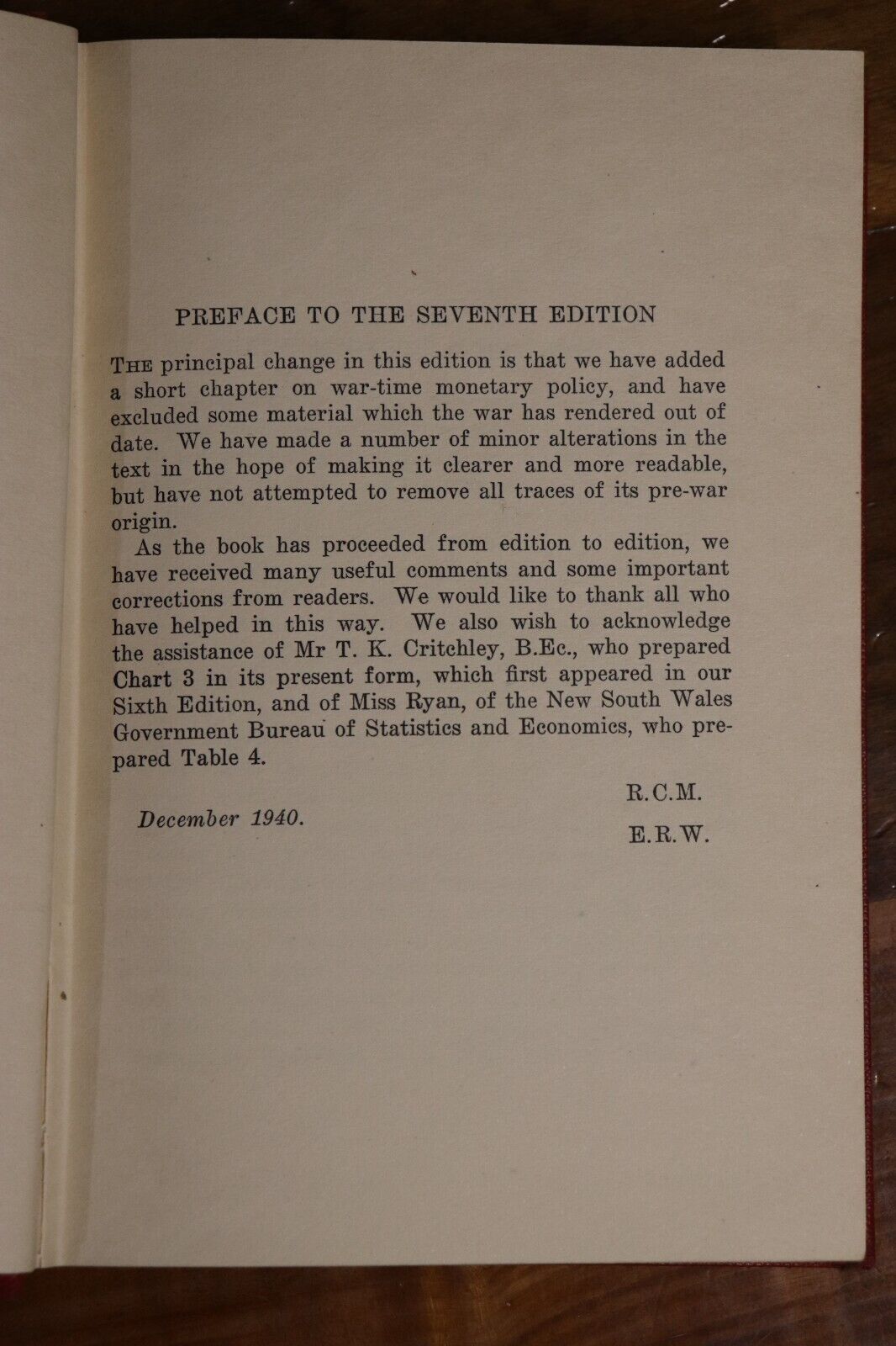 1941 Money by RC Mills & ER Walker Australian Financial Reference Book