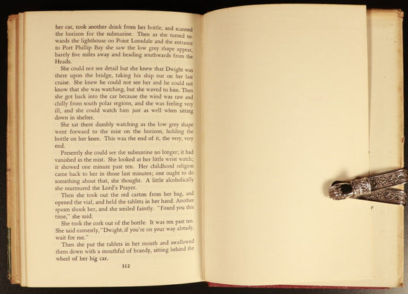 1957 On The Beach by Nevil Shute Vintage British Fiction Book 1st Aust. Edition