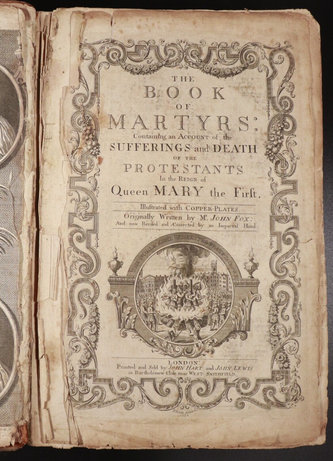 1732 The Book Of Martyrs by John Fox Antiquarian Religious History Book Folio