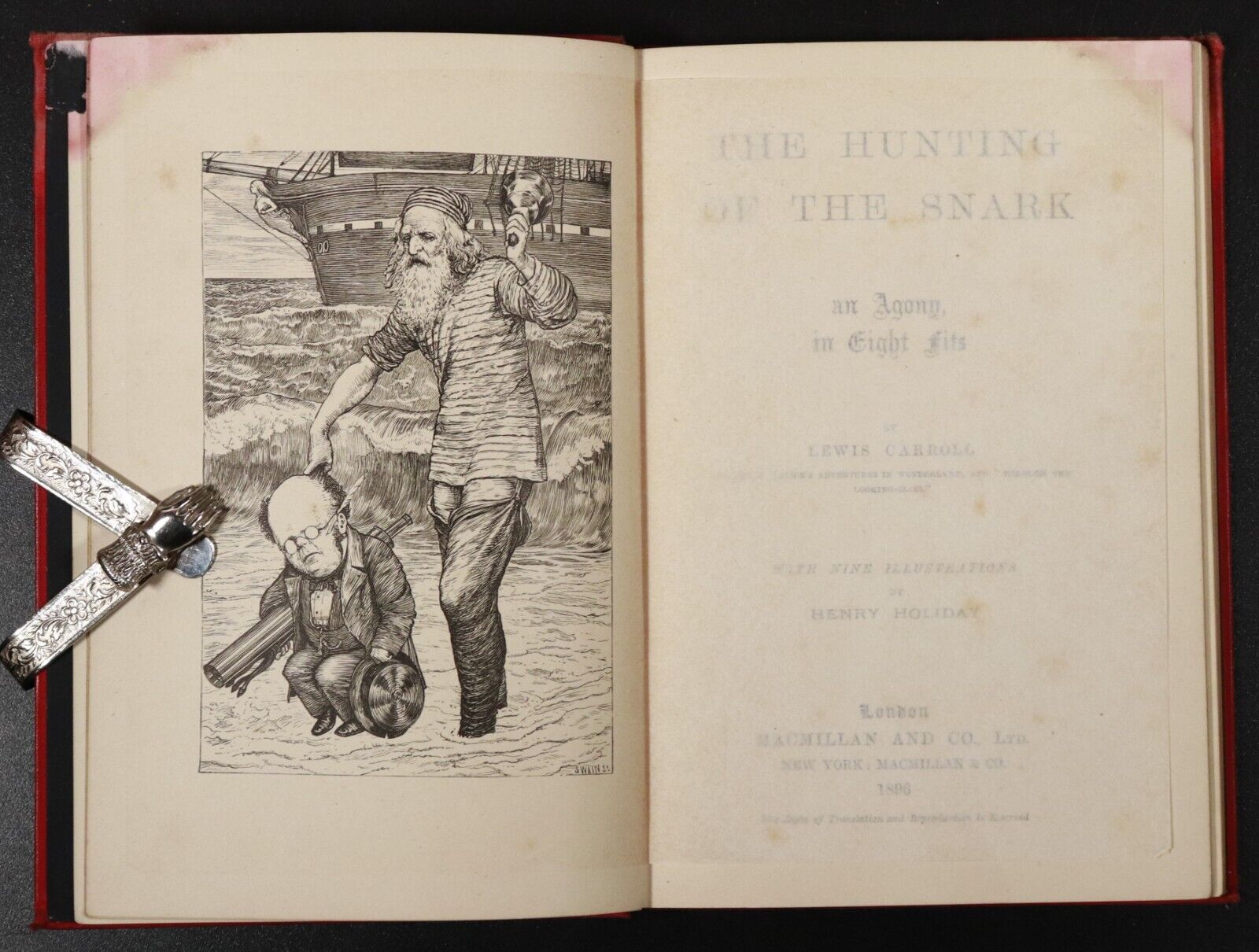1896 The Hunting Of The Snark by Lewis Carroll Antique Fiction Book Illustrated - 0