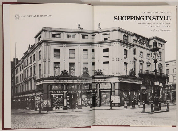 1979 Shopping In Style by Alison Adburgham Vintage British Retail History Book